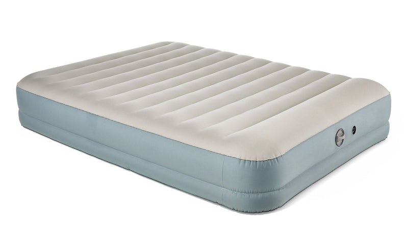 Double High Toughguard Inflatable Air Bed with Rechargeable Pump, Queen, Grey Z5858