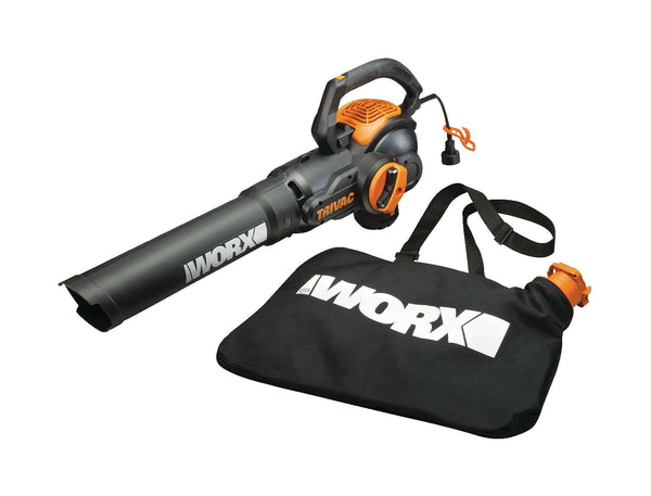 WG522 Trivac 12 Amp 3-in-1 Electric Vacuum Blower/Mulcher/Vac with Shoulder Strap O3868