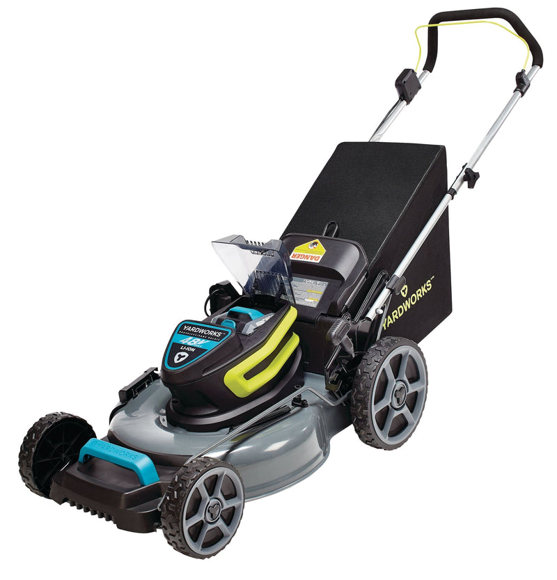 48V 3-in-1 Cordless Brushless Push Lawn Mower, 20-in with 5Ah Battery & Charger E245
