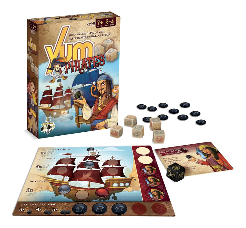 Yum Pirate Family Board Game, French, Ages 7+ L8653