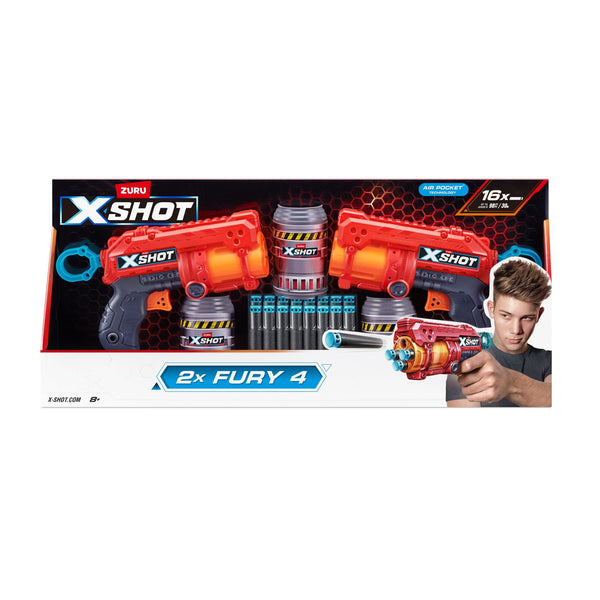 Excel-Fury Foam Dart Blaster, Includes 16 Darts, 2-pk, Ages 8+ W5729