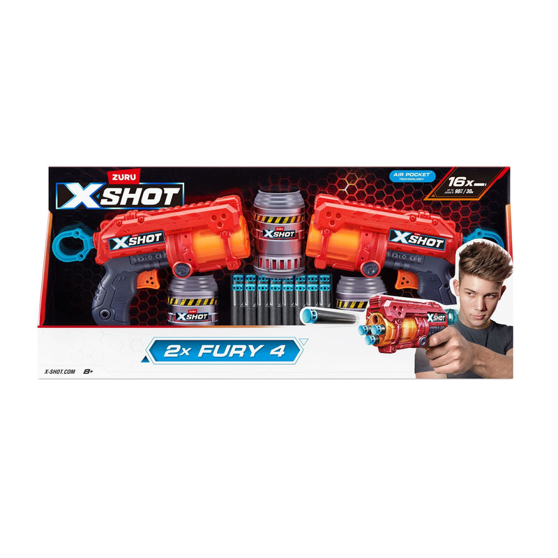 Excel-Fury Foam Dart Blaster, Includes 16 Darts, 2-pk, Ages 8+ W5729
